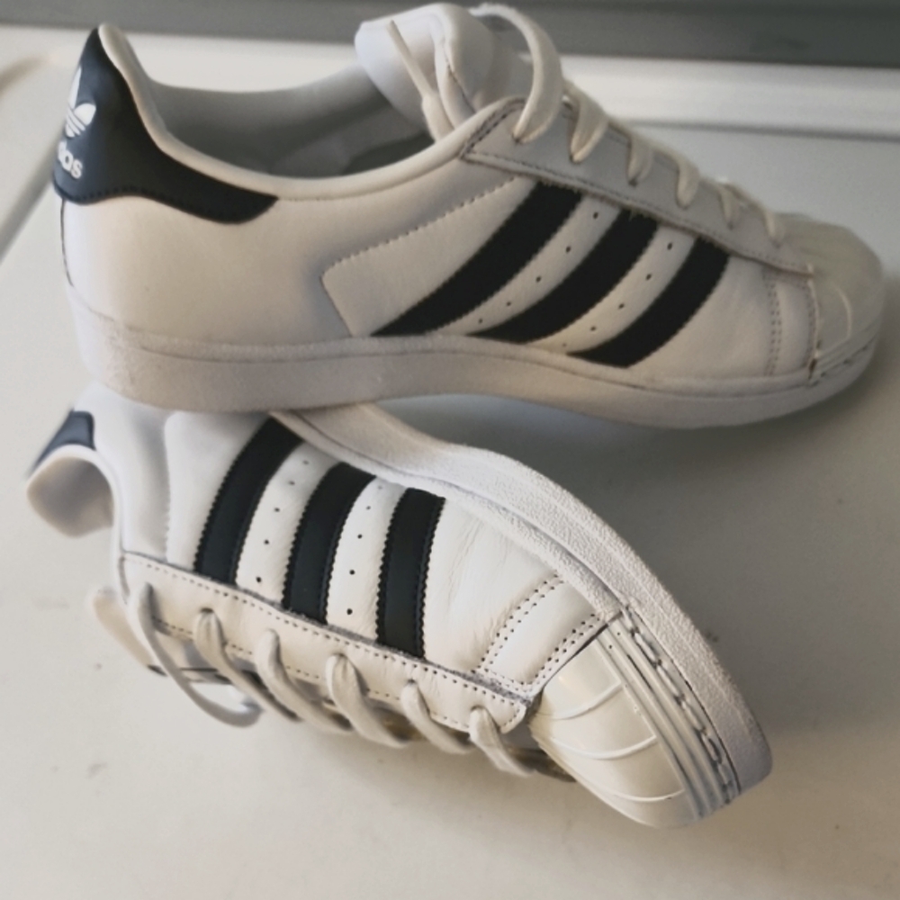 Adidas White and Black Classic Sneakers